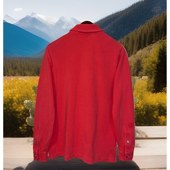 Southern Tide Thick Heavy Knit‎ Shirt Men M Skipjack Coral Long Sleeve - Picture 3 of 7